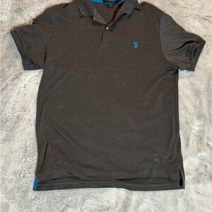 Polo Ralph Lauren men’s gray polo Shirt super soft size large like new